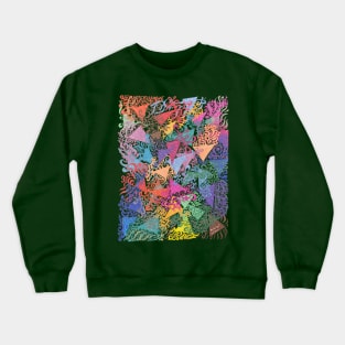 Interlaced Tentacled Triangles Crewneck Sweatshirt